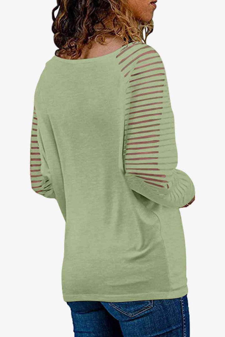 Stilla | Neck Lang Raglan Ærme Top