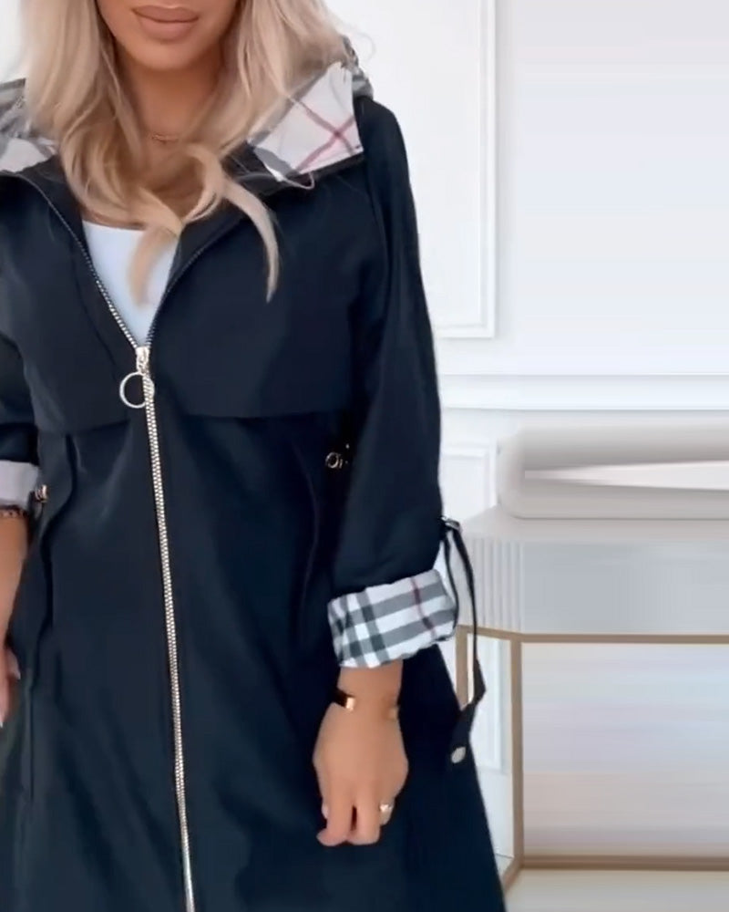 Stilla | Trenchcoat med hætte funktion