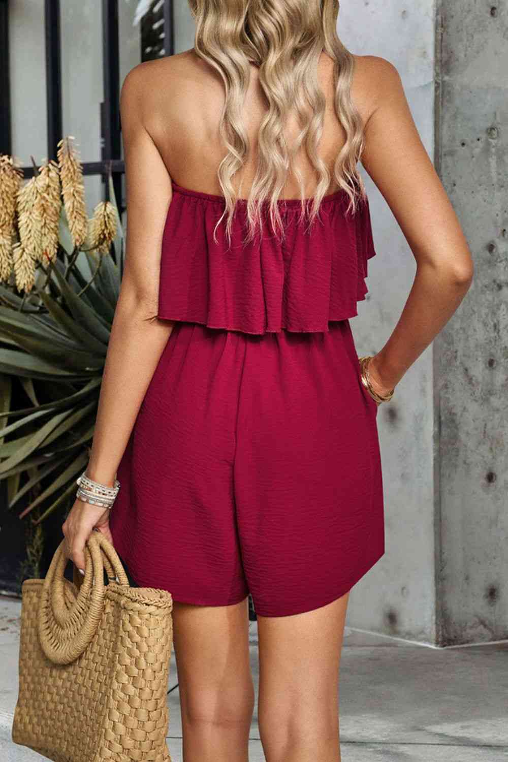 Stilla | Smocked Stropløs Romper