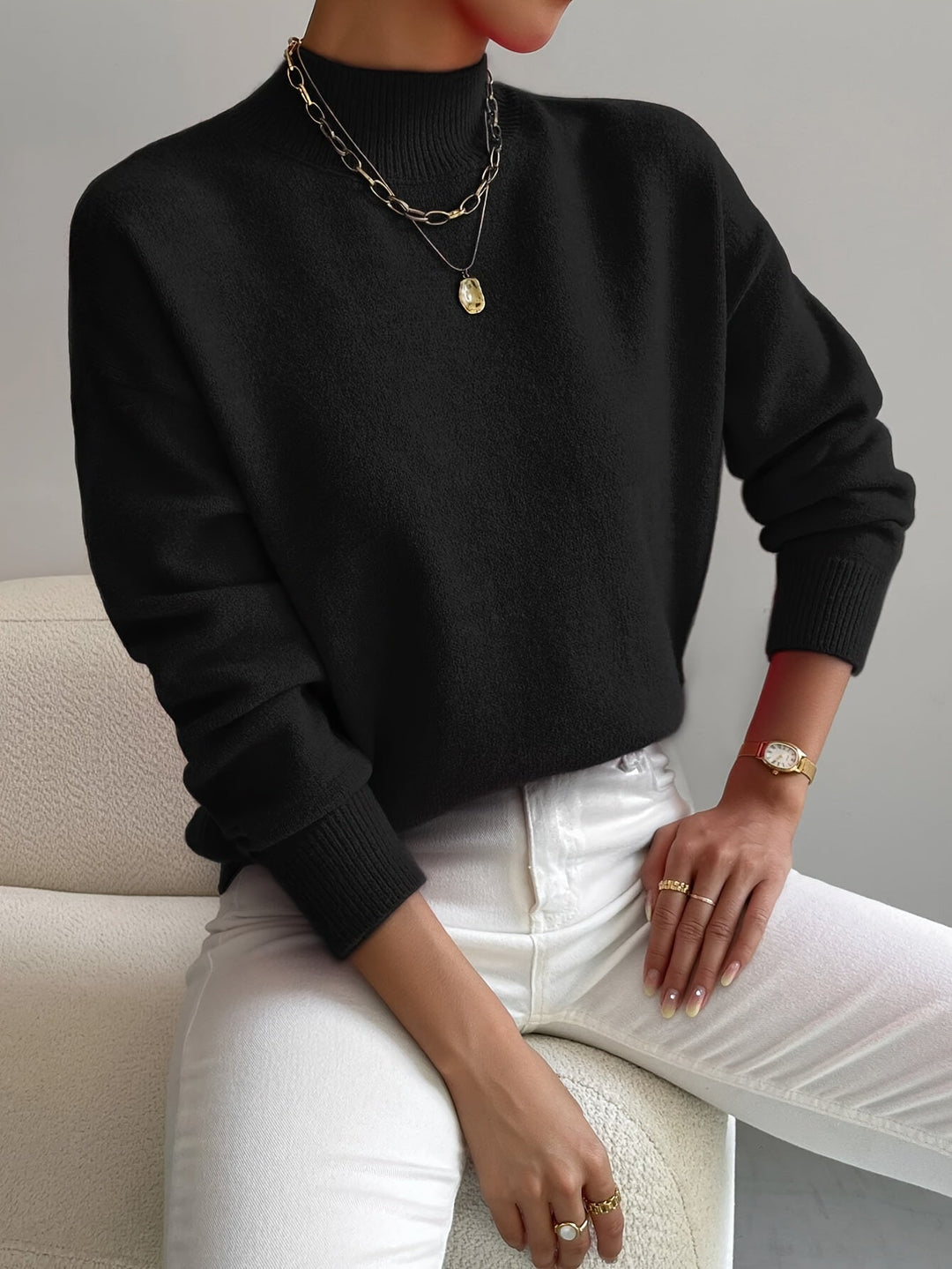 Stilla | elegant rullekrave sweater