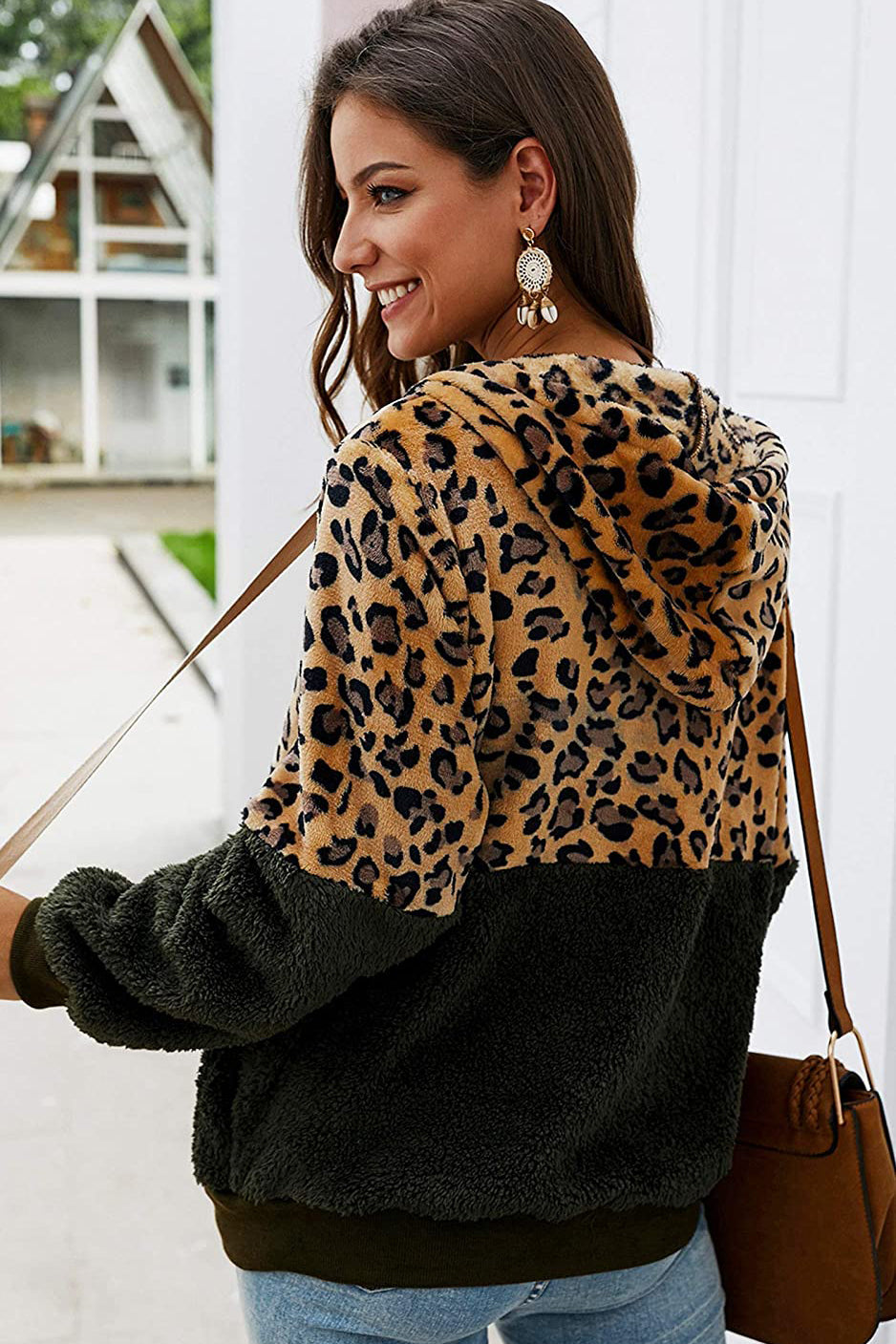 Stilla | Sweatshirt med leopardmønster
