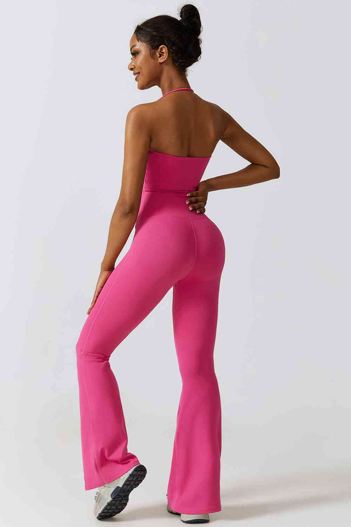Stilla | Hals Flare Sport Jumpsuit