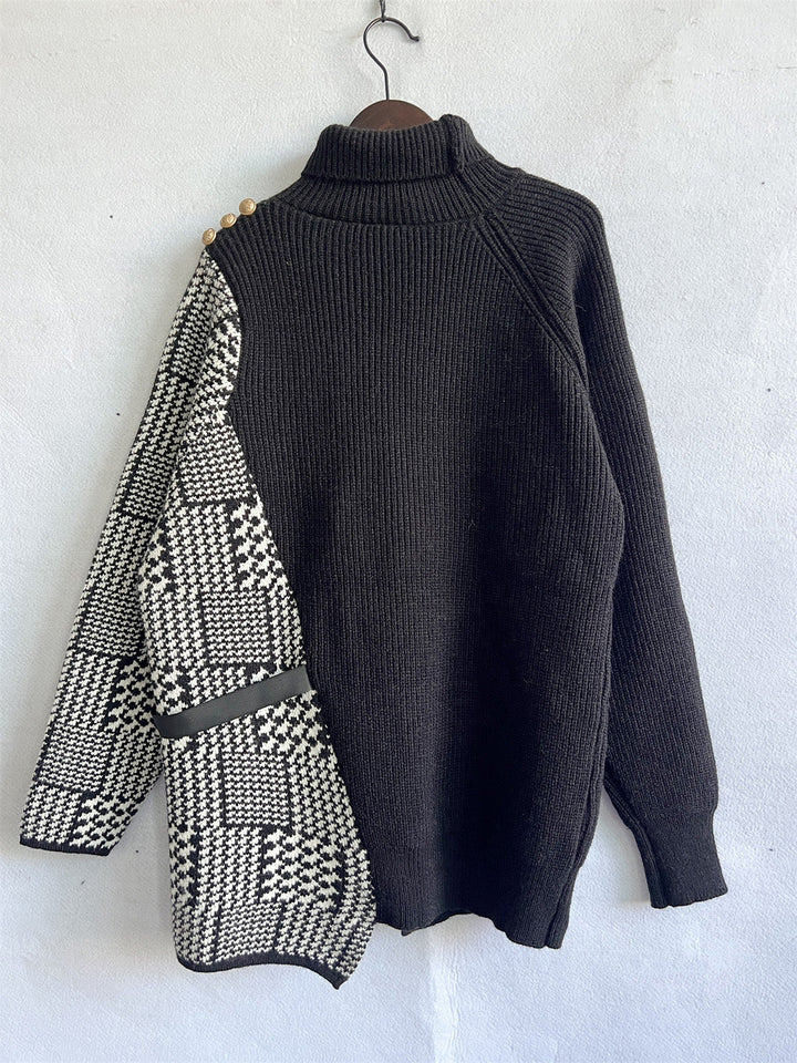 Stilla | Højhalset Langærmet Slids Sweater