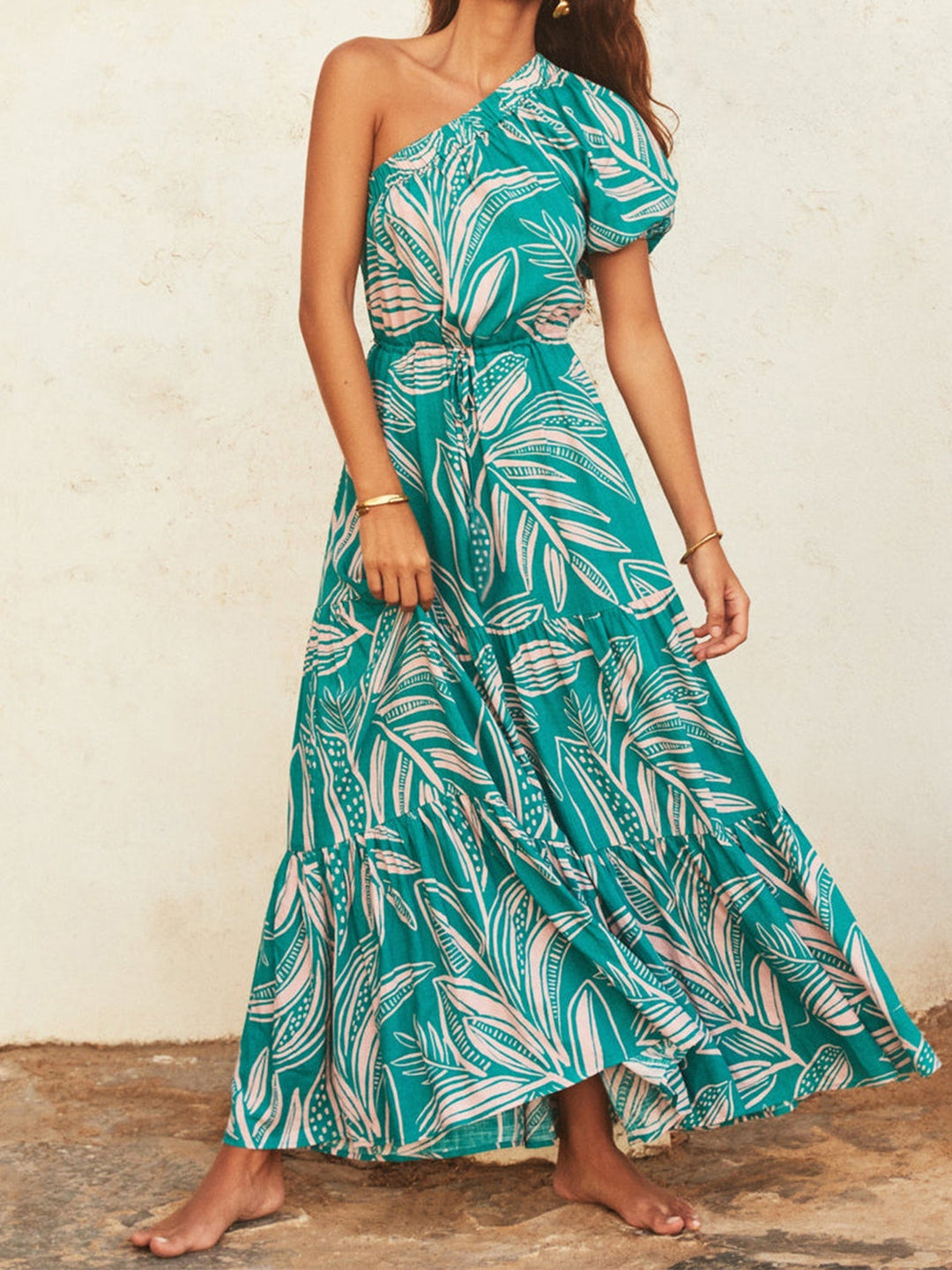 Stilla | One Shoulder Puff Sleeve Dress