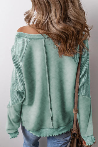 Stilla | Sweatshirt med lange ærmer og synlige sømme