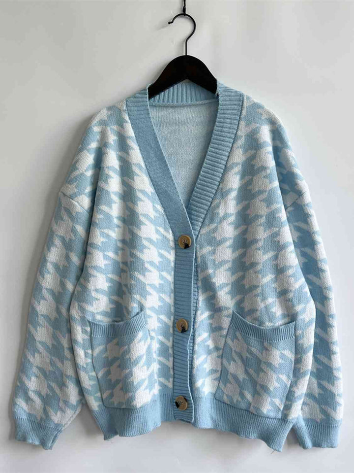 Stilla | Knap Front Cardigan Med Lommer