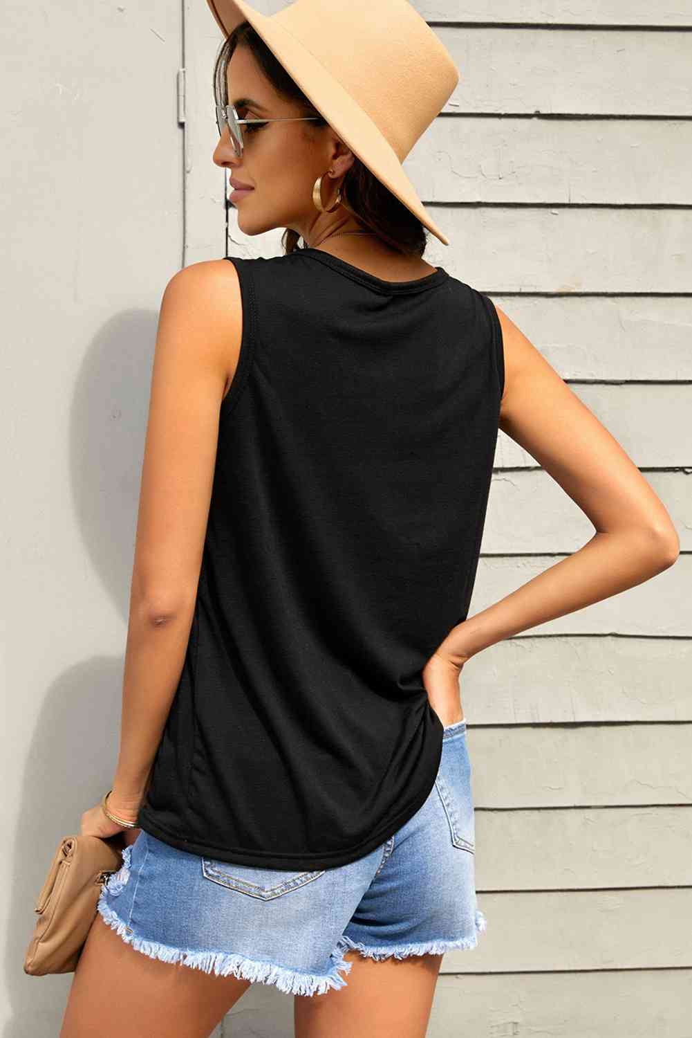 Stilla | Snap Scoop Neck Tank