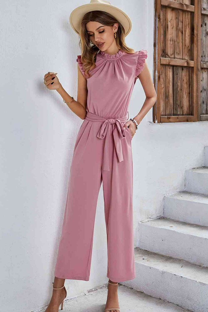 Stilla | Ærme Tie Talje Jumpsuit