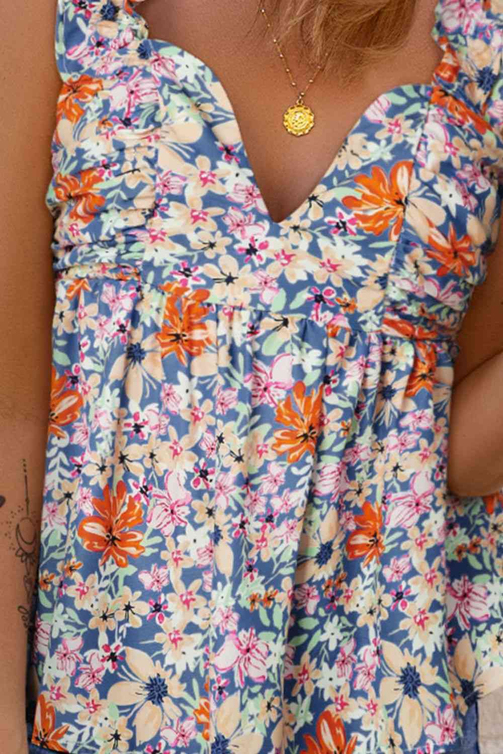 Stilla | Smocked Cap Sleeve Top