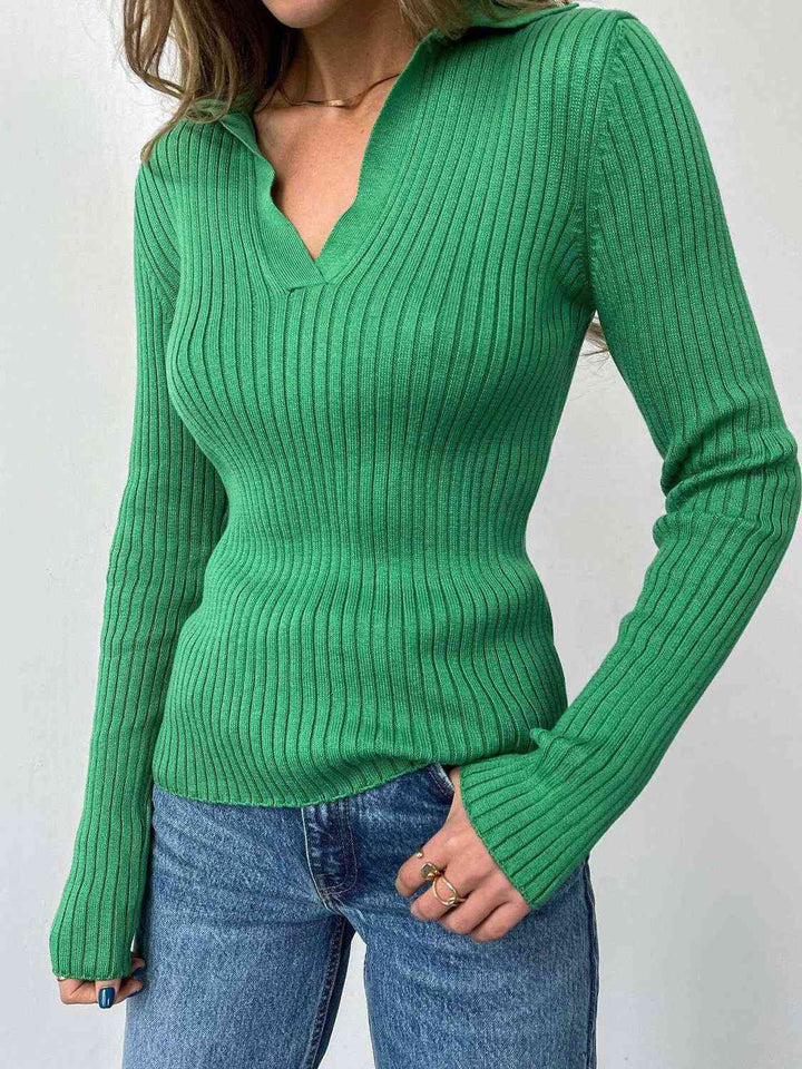 Stilla | Krave Rib-strikket Top