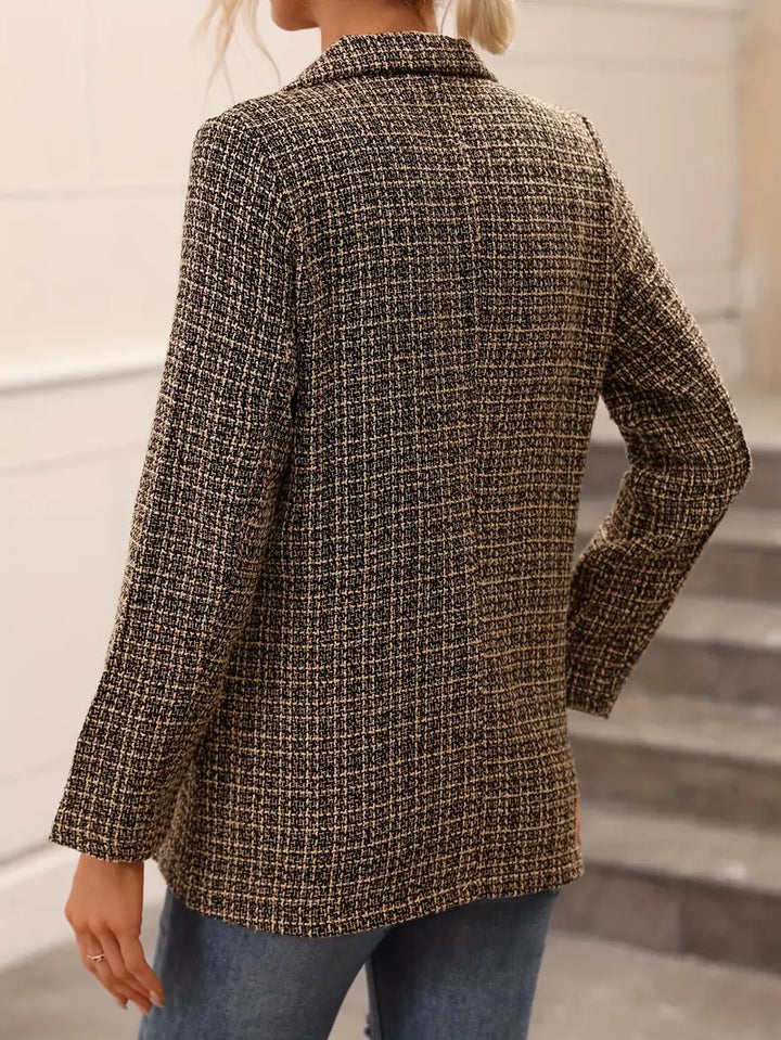 Stilla | Stylish Langærmet Ternet Blazer