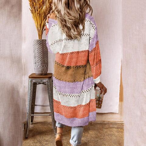 Stilla | Block Åben Front Åben Arbejde Cardigan