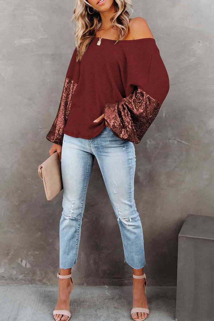 Stilla | Vaffel-strikket Bluse