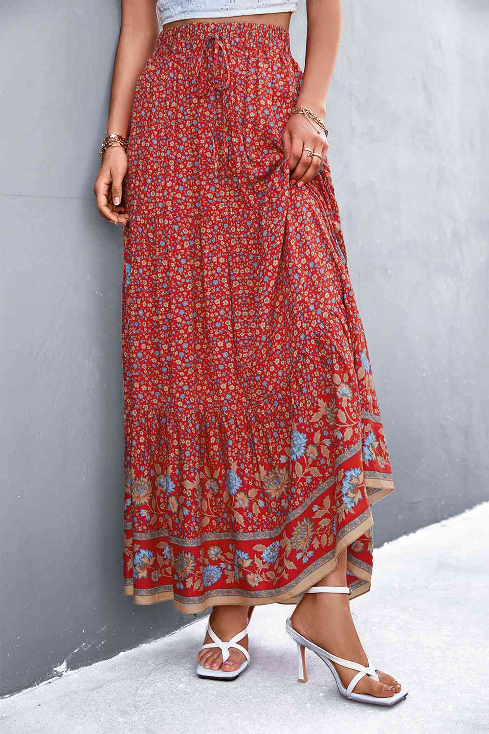 Stilla | Tie Maxi Skirt