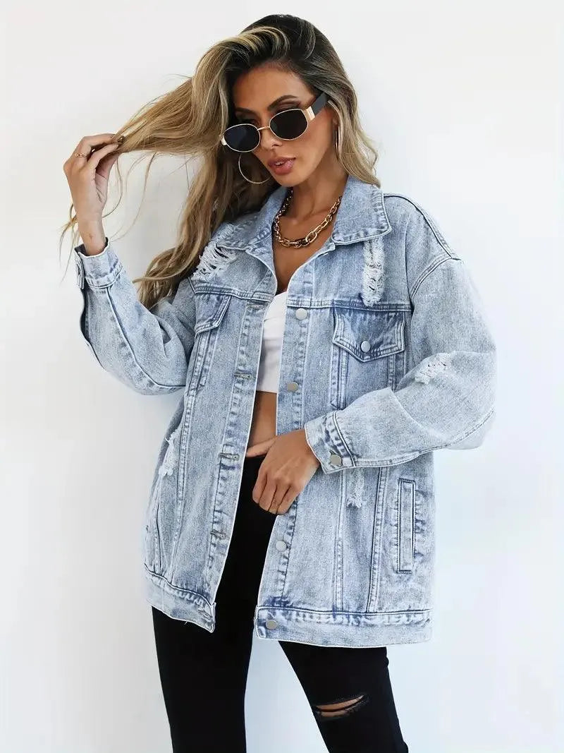 Stilla | Oversized Jeansjakke til damer