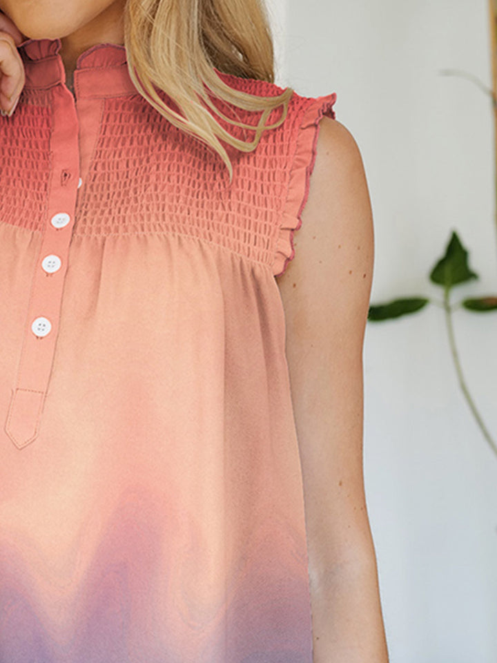 Stilla | Printet Mock Neck Top