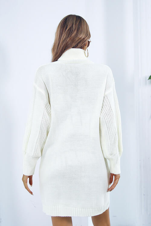 Stilla | Strikekrave Langærmet Sweater Kjole