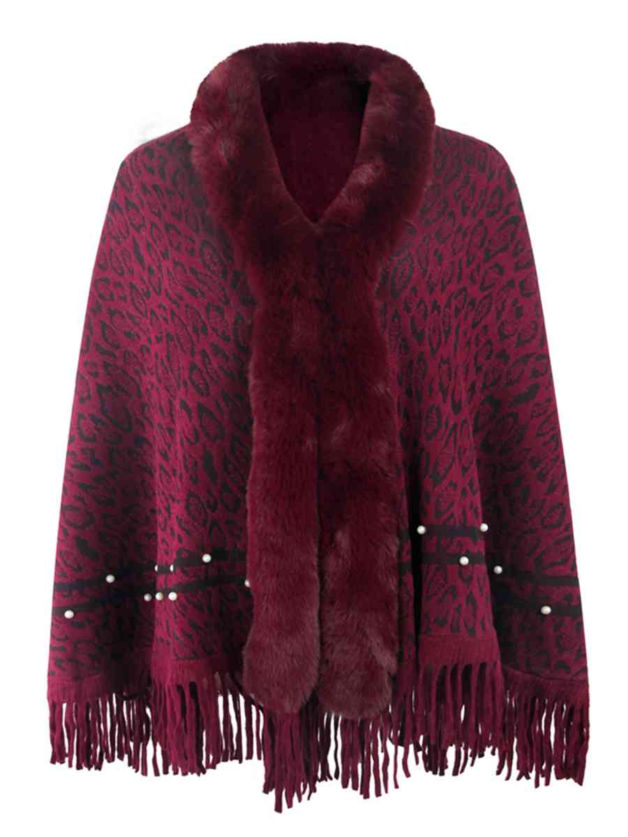 Stilla | Fringed Hem Poncho