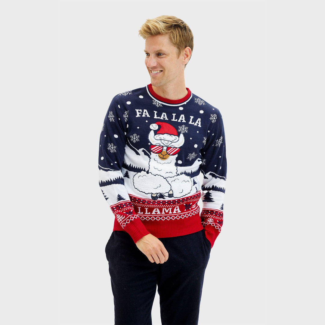 Stilla | Fa La La La Llama Sweatshirt Herre
