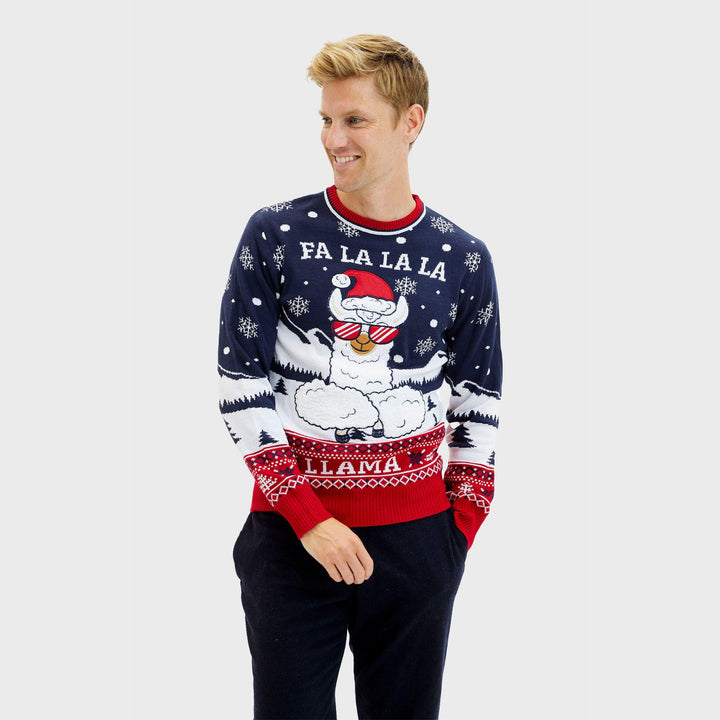 Stilla | Fa La La La Llama Sweatshirt Herre