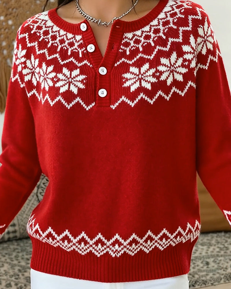 Stilla | Snefnug Jacquard Halboffen