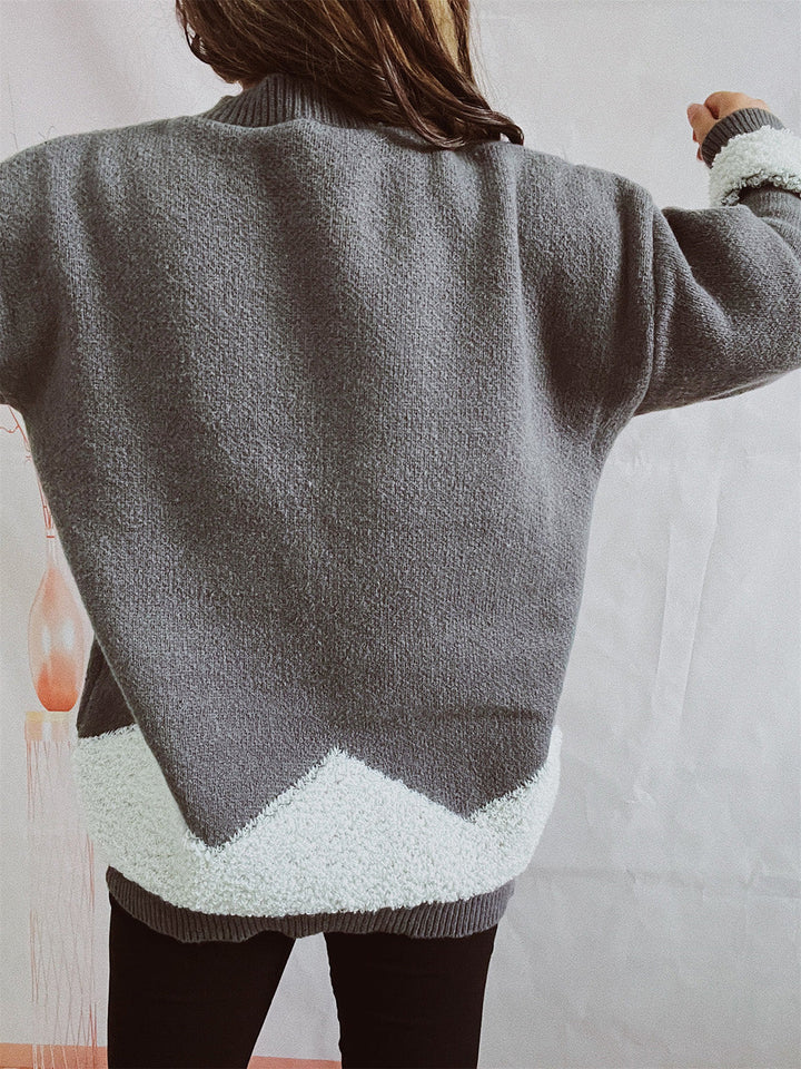 Stilla | Tree Graphic Dropped Shoulder Sweater