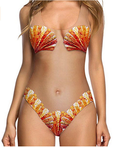 Dame bikini med unikt muslingedesign Skovae