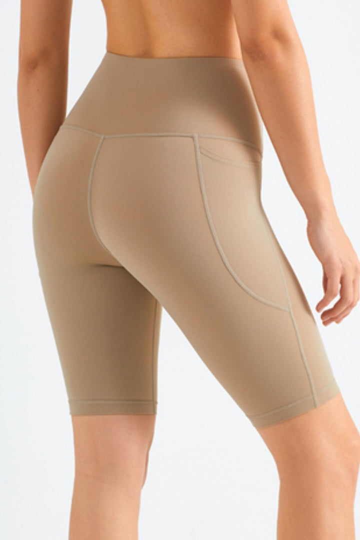 Stilla | Like Skin Elastisk Livrem Lomme Biker Shorts