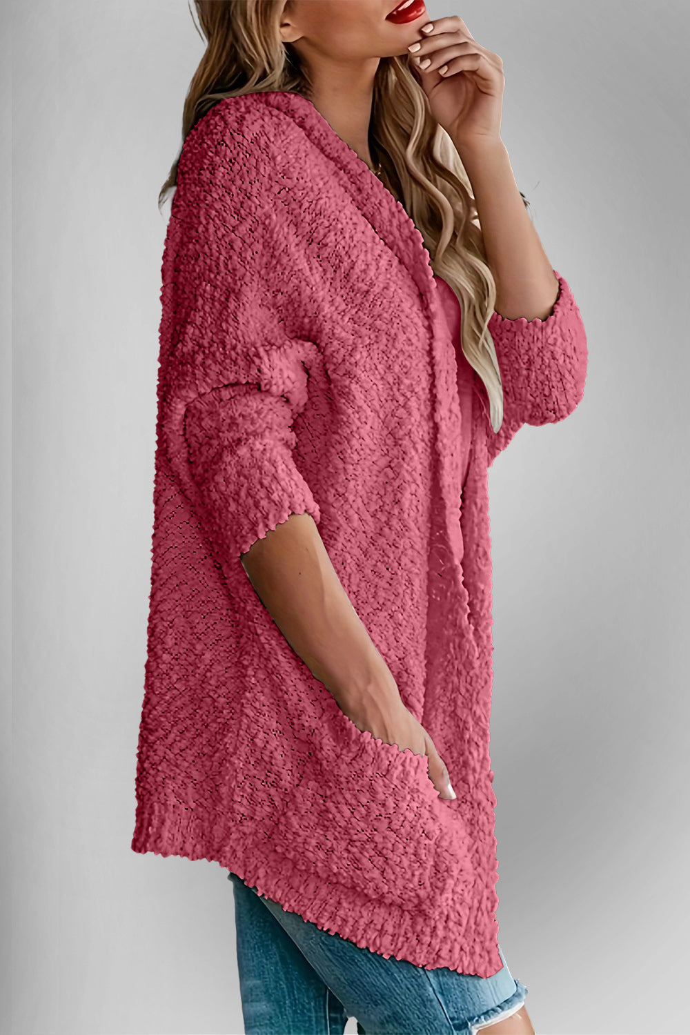 Stilla | Tag Lomme Åben Front Langærmet Cardigan
