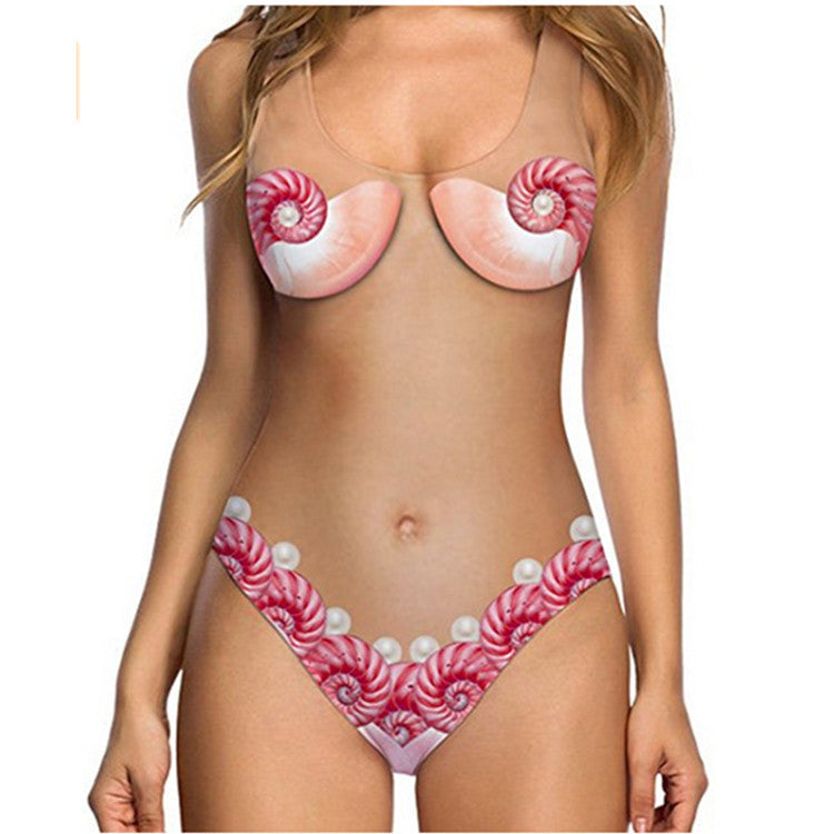 Dame bikini med unikt muslingedesign Skovae