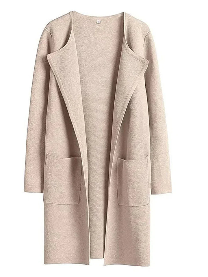 Stilla | Frakke Løs Skæring Knælængde Bred Revers Minimalistisk Design