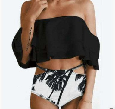Damer Off-Shoulder Bade sæt med Cut-Out-detaljer Skovae