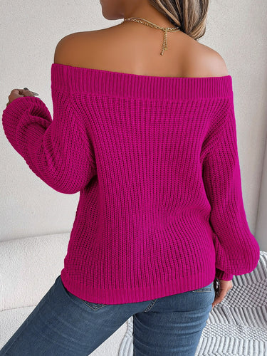 Stilla | Off-Shoulder Lange Ærme Sweatshirt