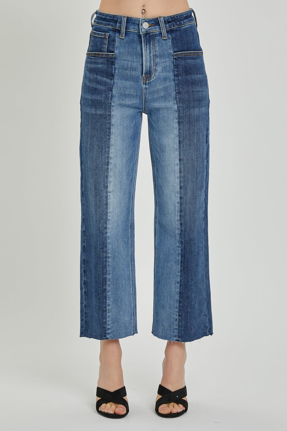 Stilla | Full Size Mid-Rise Waist To-Toned Jeans med Lommer