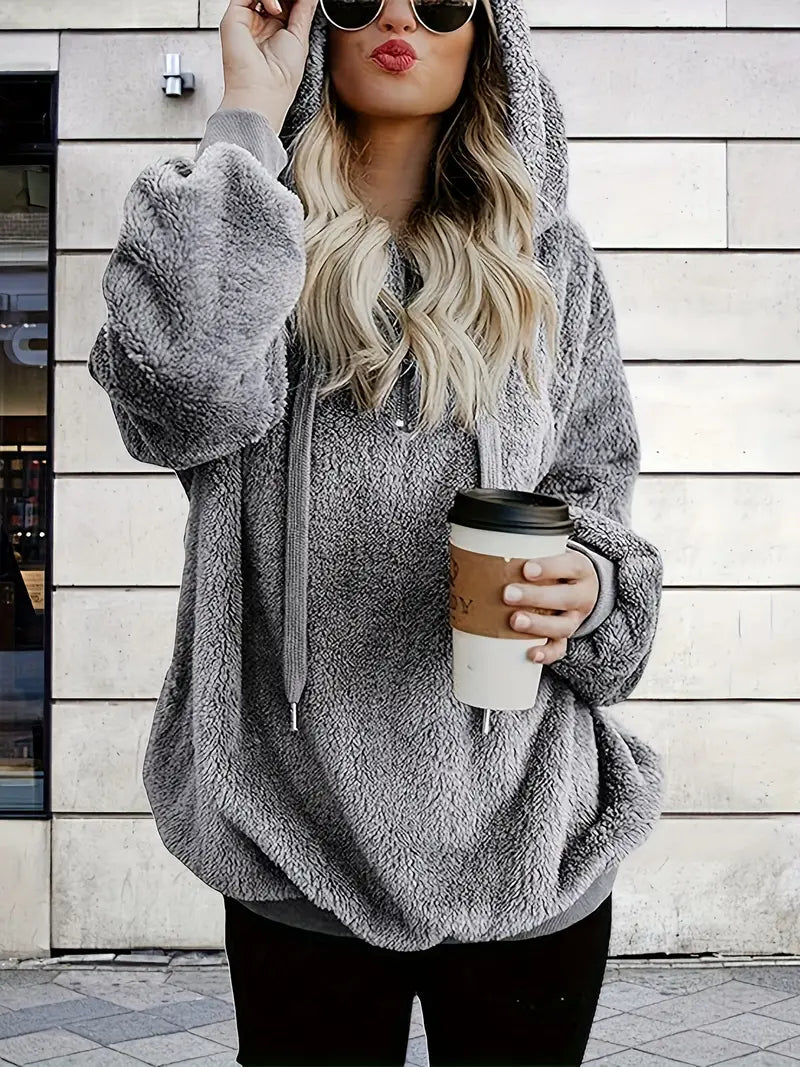 Stilla | Behagelig Og Løs Fleece-sweater Med Lange Ærmer