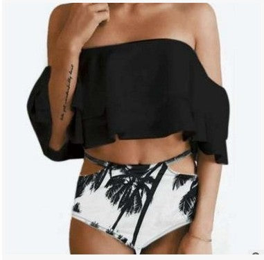 Damer Off-Shoulder Bade sæt med Cut-Out-detaljer Skovae
