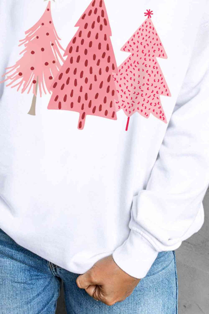 Stilla | Træ Grafik Langærmet Sweatshirt