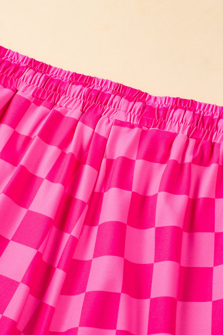 Stilla | Rutede shorts med lommer