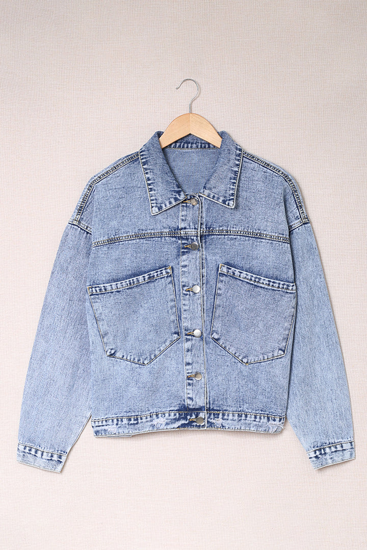 Stilla | Knapstribe Krave Denim Jakke
