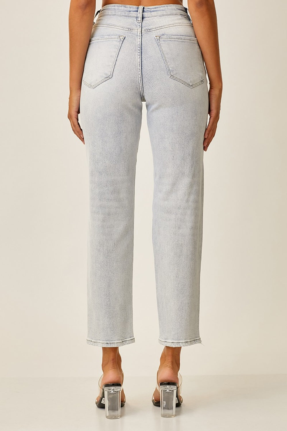 Stilla | High Rise Distressed Relaxed Jeans