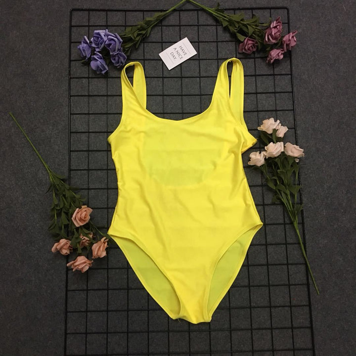 Dame Stilfuld Højskåret One-piece Badedragt Stilla