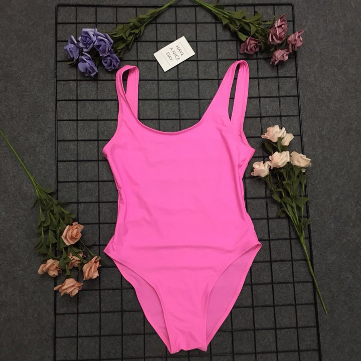 Dame Stilfuld Højskåret One-piece Badedragt Stilla
