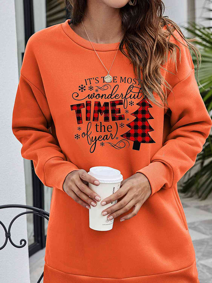 Stilla | Træ Grafik Drop Skulder Sweatshirt