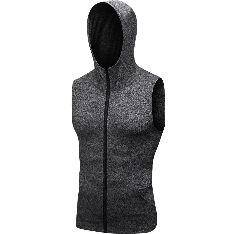 Herrer Sporty Hættevest med åndbart materiale og praktiske lommer Stilla