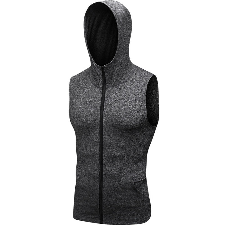 Herrer Sporty Hættevest med åndbart materiale og praktiske lommer Stilla