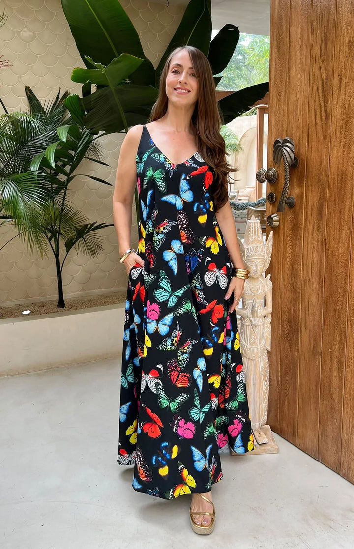 Stilla | Mode-venlig Kjole Med Sommerfugleprint