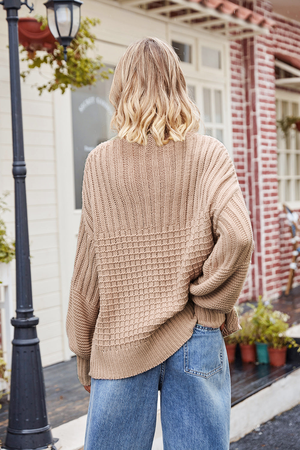 Stilla | Drop Shoulder Lantern Sleeve Sweater