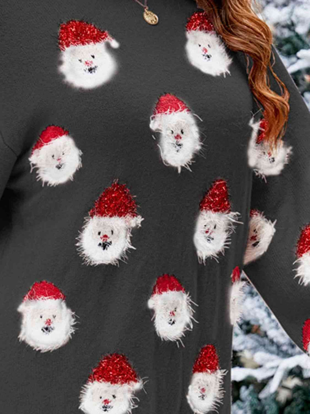 Stilla | Hals Droppet Skulder Sweater Kjole