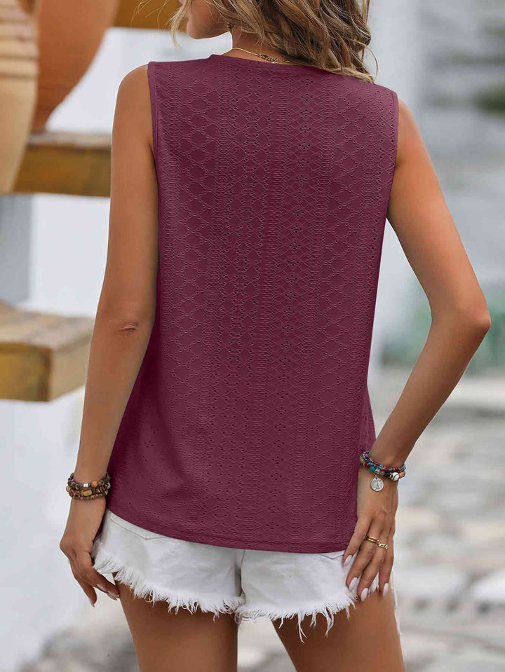 Stilla | Spliced Lace V-hals Udenærmelig Top