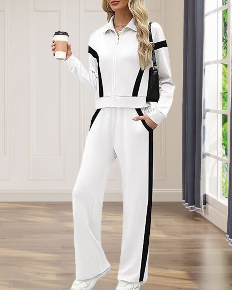 Stilla | Sæt med Sporty Casual Stil Egenskaber Fra Jakke og Bukser